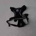 PoyPet Reflective Soft Breathable Mesh Dog Harness No Choke Double Padded Vest Adjustable(Black, XS)