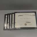 YixangDD 5 PACK Certificate Frames 8.5 x 11, Black Diploma Frame Document Frame with Clear Plexiglass, Picture Frames for Tabletop and Wall Display