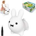 HotMax Bouncy Horse, Inflatable Bouncing Animals Hopper for Toddlers or Kids, Ride on Rubber Jumping Toys for Boy or Girl Birthday Gift(Rabbit)