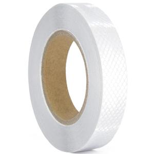 Reflective Tape, Waterproof Self Adhesive Dot Reflective Tape Outdoor Safety Caution Reflector for Trailers, Bikes, CarsSilver, 1 Inch x 65 Feet