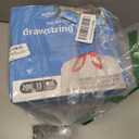 Amazon Basics Trash Bags, Tall Kitchen Drawstring, Unscented, 13 Gallon, 200 Count, Pack of 1