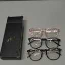 IBOANN Iconic Blue Light Glasses for Woman - Computer Glasses 99% Blue Light Blocking - Anti Eyestrain & UV Glare Protection