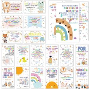 60 Prayer Cards Mini Scripture Cards with Assorted Bible Verses for Bible Studies, Inspirational Religious Christian Gifts for Family - JK0407