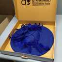 dressfan Fascinator Hats for Women,Linen Vintage Feather Headwear for Derby/Church/Wedding/Cocktail/Tea Party (Blue)