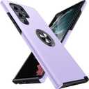 JAME for Samsung Galaxy S22 Ultra Case, Slim Soft Bumper Protective Case for Samsung S22 Ultra Cover, with Invisible Ring Holder Kickstand for Galaxy S22 Ultra Case, Purple