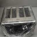 Whall 4 Slice Touch Screen Toaster, Stainless Steel Toasters Digital Timer, Dual Control Panel Toasters，6 Shade Settings＆6 Bread Types, Smart Wide Slots, Bagel, Cancel, Defrost,Silver