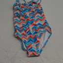 Kanu Surf Girls' Ruby Beach Sport Halter One Piece Swimsuit (12, Ruby Blue Chevron)