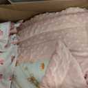 Toddler Comforter 47x59 Inch, Lightweight Down Alternative Quilted Blanket for Crib & Toddler Bed, Soft Minky Dots Baby Quilt, Machine Washable Year-Round Bedding