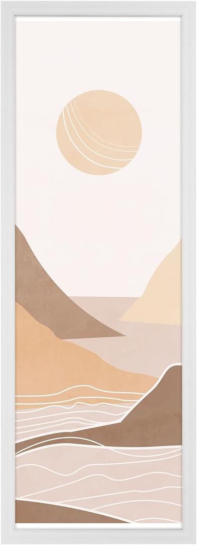 13x39 Frame Rustic White, Distressed 39x13 Picture Frame, Art Pic Hanging Poster Frame, 13 by 39 Gallery Family Concert Portrait Wall Photo Frame Anniversary/Birthday/Wedding/Thank you/Christmas Gift