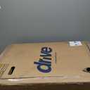 Drive Medical TR37E-SV Lightweight Folding Transport Wheelchair with Swing-Away Footrest, Silver (1 Count (Pack of 1))