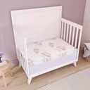Dream On Me 3 inch Spring Coil Portable Crib Mattress | Greenguard Gold Certified, Brown clouds
