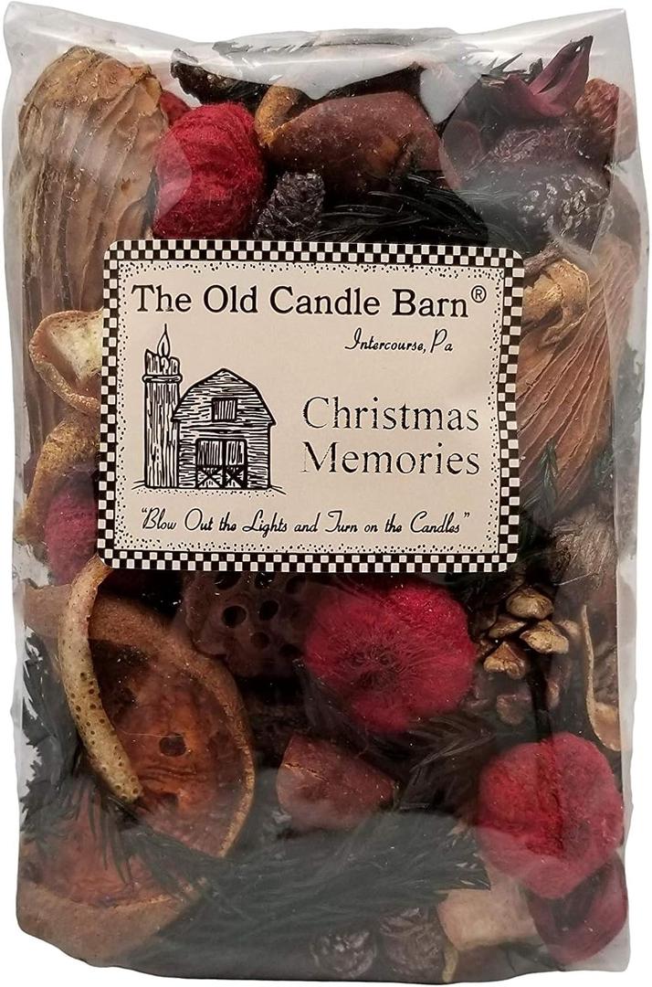 Old Candle Barn Christmas Memories Potpourri 4 Cup Bag - Perfect Fall, Winter Decoration or Bowl Filler - Beautiful Christmas Scent - Made in USA