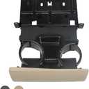 APPERFiT in Dash Cup Holder Replacement for 2005-2007 Ford F250 F350 F450 F550 Super Duty Truck Tan Replaces 5C3Z-2504810-AAF