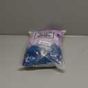 Mepase 4 Pcs Halloween Women Costume Accessories Set Purple Party Dot Dress Costume Wavy Blue Wig Purple Bow Hairpins Knee Pad for Halloween Cosplay Party Women Movie Festival