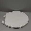 BEMIS 500EC 390 Toilet Seat with Easy Clean & Change Hinges, 1 Pack Round, Cotton White