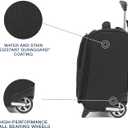 Travelpro Maxlite 5 Softside Lightweight Rolling Underseat Tote Upright 2 Wheel Bag, Men and Women, 14-Inch Black