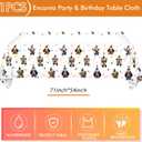 2 x 41 Pieces Dog Birthday Party Supplies, Puppy Party Tableware for Kids Party Decorations Includes 20 Plates 20Napkins and 1 Tablecloth for Puppy Theme Party Supplies