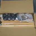 efluky 2-Pack Bamboo Under Bed Storage with Wheels, Rolling UnderBed Storage Basket with Large Dust Bag, Under Bed Storage Containers for Bedroom, Dorm and Basement, Nature (30.71''L x 16.54''W x 7.5''H)