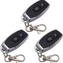DieseRC 3pcs Remote Control 1527 Learning Code Wireless Remote Control Transmitter Keychain 433Mhz 2 Buttons, for Use with DieseRC Receiver