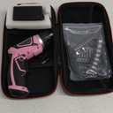 DuroFort Cordless Electric Screwdriver Set, 8V 10Nm Rechargeable Power Electric Drill, Battery Screw Gun with Driver Bit, 320RPM/10+1 Torque, 2 Position Handle, Flexible Shaft LED Light (Pink, 39Pcs) : Tools & Home Improvement