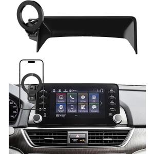 PZK Car Phone Mount for Honda Accord 2018-2022 Sport SE/EX/EX-L/Touring/LX Accessories 10th Gen Accord for 8-inch Screen 360 Rotation Compatible with MagSafe Phone Holder with Stroage Box