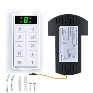 RETROSUN Ceiling Fan Lights Remote Replacement with Receiver Kit, 6-Speed Control, for Wisful 56" Indoor Wood Ceiling Fan HZY-SM21003, for KOWNPY 52" Ceiling Fans HZY-SM21009 HZY-SM21010