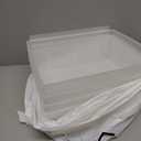 Slatwall Bins 4 Pcs Large Slatwall Organizer for Garage Plastic Slatwall Storage Bins for Storing Garage Accessories Multiple Stackable Slat Wall Tool Organizer for Workshops, Shopping Malls (Clear)