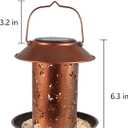 Bird Feeders for Outdoors Dragonfly Solar Lanterns Outdoor Waterproof Garden Decor Gifts for Women Mom Grandma Metal Solar Decoration Outside LED Lanterns for Yard, Patio, Lawn, Pathway(2 Pack)