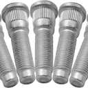 1/2-20 Wheel Studs 55mm Lug Bolt Stud Compatible with 2002-2010 Jeep Grand Cherokee Commander & 2007-2018 Jeep Wrangler JK Rear Wheels 68003287AA 610-448 (5PCS)