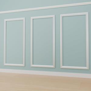 3 PCS Premade Wainscoting Panels peel and stick Accent Wall Panels For Interior Wall Decor Easy DIY Build And Batten Chair Rail & Picture Frame Door Decor (12 x 24 in)