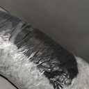 ShinHye Round Plush Fluffy Hooded Cat Bed Cave, Cozy for Indoor Cats or Small Dogs, Waterproof Bottom, Washable 30 in (grey)