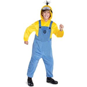 Kevin Minion Costume for Kids, Official Minions Rise of Gru Kevin Costume Outfit and Headpiece, Child Size Small (4-6)