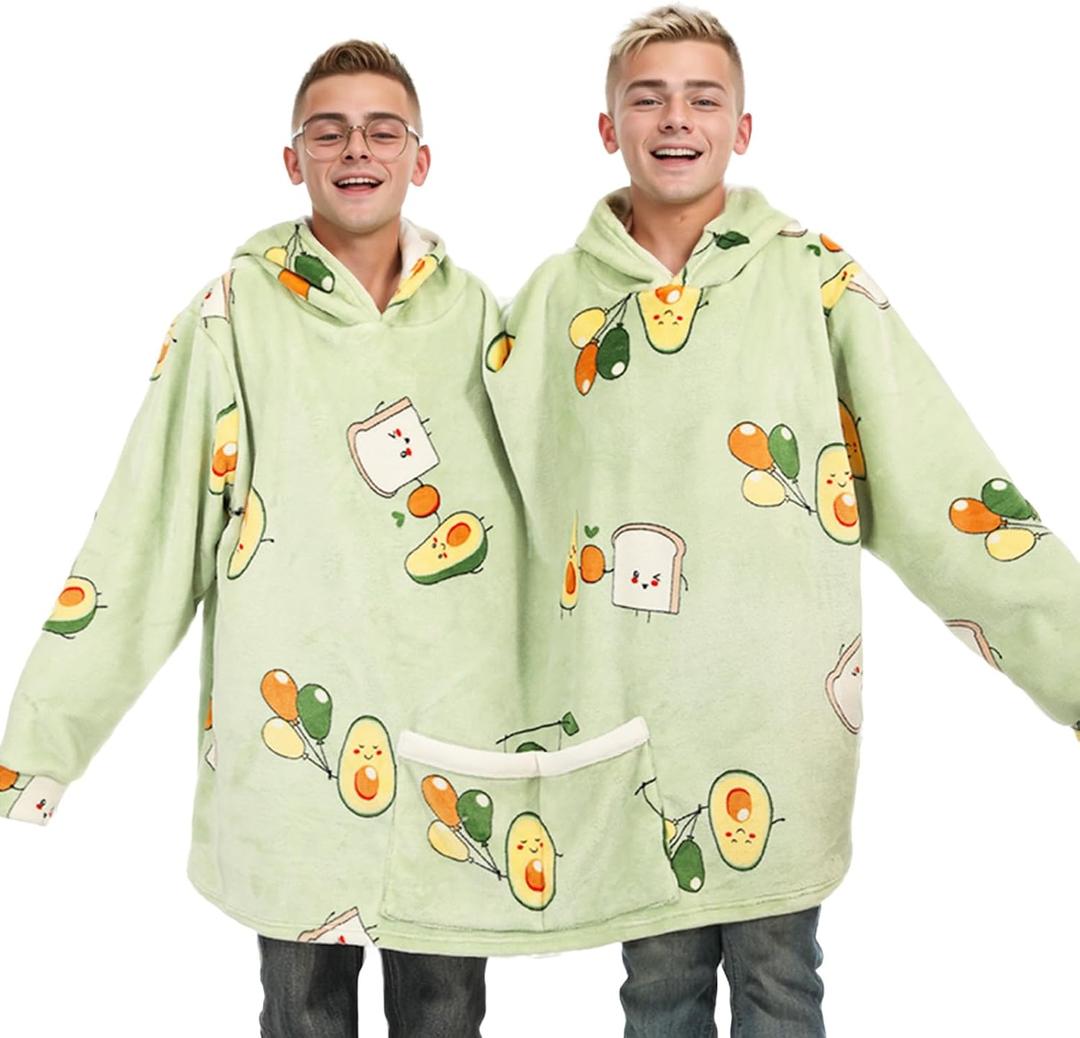 Couples Hoodies Pajamas Oversized Two Person Hoodie Couple Matching Onesies Flannel Blanket Clothes for Anniversary