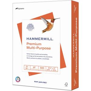 Hammermill Printer Paper, Premium Multipurpose Paper 24 lb, 8.5 x 11 - 1 Ream (500 Sheets) - 97 Bright, Made in the USA, 105810R