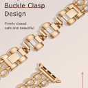 Minyee Compatible with Apple Watch Band 38/40/41/42mm Women, Pretty Strap Double Chain Twisted Designer Pink Dainty Adjustable Metal link Bracelet for iWatch Series 11 10 9 Ultra SE 8 7 6 5 4 3 2 1