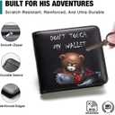 Amutta Kids Wallet for Boys, Cool Teen Boys Wallet for Kids Ages 4-5-6-7-8-9-10-11-12-13-14-15-16, Leather Wallet for Teen Boy, Bifold Bi Fold Teenage Teenager Youth Child Gift for Christmas Birthday