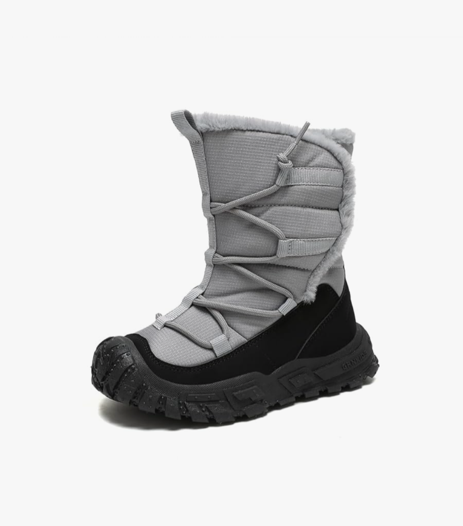 Boys Girls Wnter Snow Boots Warm Outdoor Hiking Shoes Waterproof Anti-slip Boots, Size: 13 Little Kid