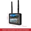 FPV Monitor for FPV Camera- 5.8Ghz 4.3" FPV Display Screen with DVR 40CH Receiver 800x480 IPS Display Built-in Battery for RC Hobby FPV Drone RC Car FPV VTX Goggles