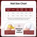 JODSONE Press on Nails 3D Handmade Square Crimson with Flower Knot Rhinestone Fake Nail Tips - Medium