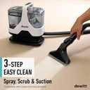 DeWitt Spot Genie Pro Portable Carpet Cleaner Machine, Upholstery Cleaner Lightweight 7.7lb Pet Stain & Odor Remover with 4 Cleaning Tools, Compact Design for Home, Car, and Furniture, White