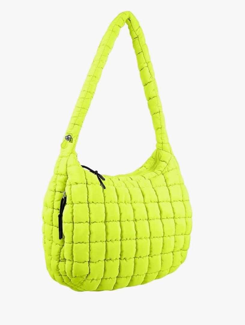 Puffer Tote Bag for Women, Quilted Tote Bag Puffer Bag, Large Quilted Crossbody Bags Carryall Bag, Hobo Bags for Travel