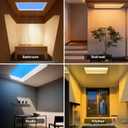 Smart Blue Sky Ceiling Light Natural Light Simulated Skylight Suitable for indoor bedrooms, living rooms, and basements Adjusts colour to mimic the changing light throughout the day (2*4Ft)