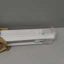 DEZ FURNISHINGS Cordless 2" Flat Slat Venetian Blind, 33" W x 48" H, White
