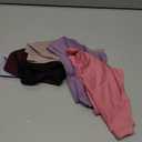 Knowyou Seamless Underwear for Women Sexy Bikini Panties No Show High Cut Hipster Cute Cheeky Panty for Ladies 6 Pack (A1 6pack Bikini Design ( Purple*1 Grey*1 Black*1 Brown*1 Wine*1 Pink*1)) XL