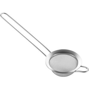304 Stainless Steel 3.15 inch Fine Mesh Strainers for Kitchen, Colander-Skimmer with Handle, Sieve Sifters for Food, Tea, Rice, Oil, Noodles, Fruits, Vegetable 3inch