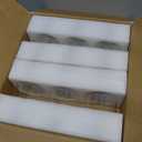 YUNCANG Glass Food Storage Jars 50oz [Set of 6],Clear Glass Food Storage Containers with Airtight Bamboo Lid Stackable Kitchen Canisters for Candy,Cookie,Rice,Sugar,Flour,Pasta