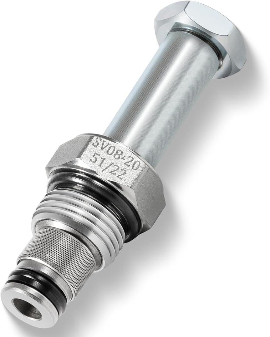SV08-20-0-N-00 Solenoid Operated Spool Cartridge Valve Check Valve Replacement Part for Hydraforce VC08-2 Cavity Used in Construction equipment, agricultural machinery