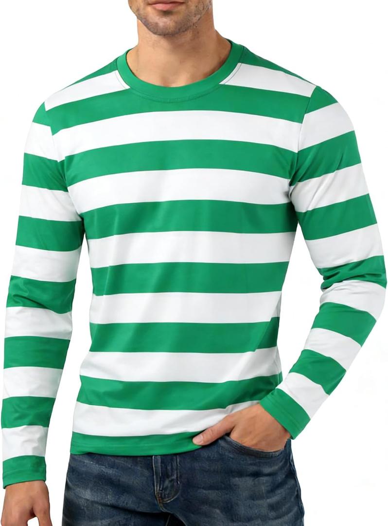 St Patricks Day Shirt Men: Lucky Irish Shamrock T-Shirts Graphic Eating Shamrock Retro Gamer Printed Tees (XL)