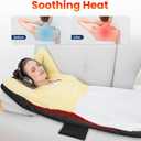 COMFIER Full Body Massage Mat with Heat, Back Massager with 10 Vibration Motors, 4 Heating Zones, Foldable Relaxation Pad for 3 Adjustable Intensity Vibration Massage Only, Mothers Day Gift