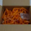 Halloween Chain Lights  10 Ft 160 LED Orange Plastic Chains, Battery Operated Halloween Decorations with 8 Lighting Modes & Timer, Spooky Haunted House & Party Decor